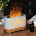 Earnest Living Essential Oil Diffuser Ultrasonic Classic Flame Air Diffuser 200ml Fire Mist Timers Night Lights and Auto Off Fun