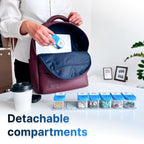 Extra Large Weekly Pill Organizer - XL Daily Pill Box - 7 Day Am Pm Pill Case Jumbo Pill Container for Supplements Big Pill Hold