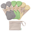 wegreeco 6 Pcs Reusable Menstrual Pads, Ultra Absorbent Cloth Pads for Heavy Flow, Sanitary Pads for Teens, Women, Nonslip, Inne