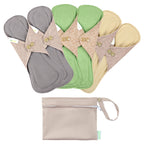 wegreeco 6 Pcs Reusable Menstrual Pads, Ultra Absorbent Cloth Pads for Heavy Flow, Sanitary Pads for Teens, Women, Nonslip, Inne