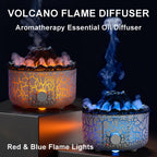 YALEDI Aromatherapy Essential Oil Diffuser, 560ml Ultrasonic Cool Mist Diffuser/Humidifier with Flame & Volcano 2 Mist Mode, for