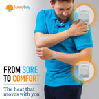 SunnyBay Adhesive Heat Patches for Neck, Knee, and Upper or Lower Back, Air-Activated Heat Pads for Menstrual Cramps, Stiffness,