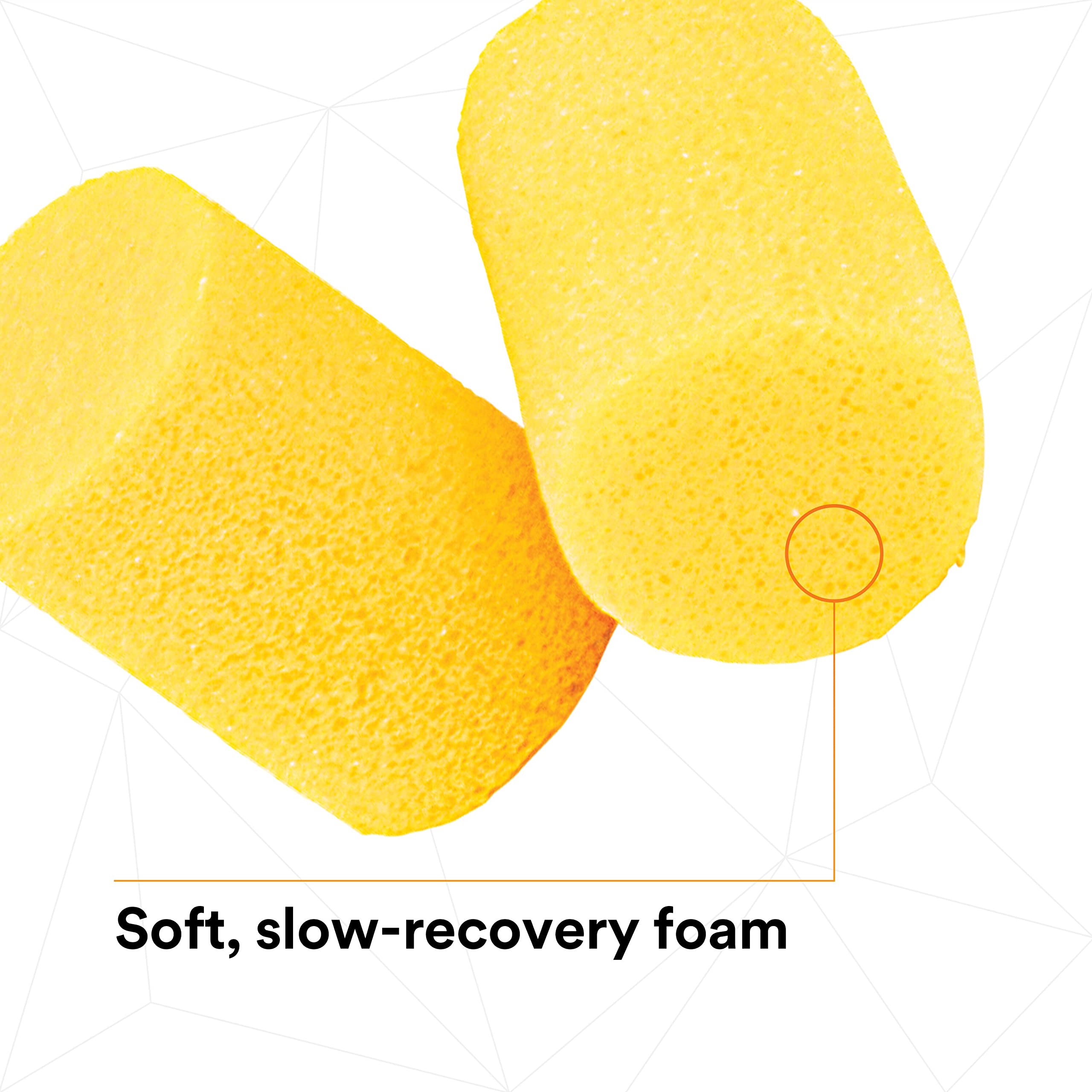 3M Ear Plugs, E-A-R Classic 312-1201, 200 Pairs of Disposable Earplugs, 1 Pair/Poly Bag, Uncorded, Noise Reduction Rating 29 dB