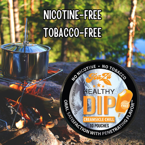 Teaza Energy Pouches, Tobacco Free Nicotine Free Dip Smokeless Alternative Snuff & Energy Dip Chewing Tobacco Alternative Health