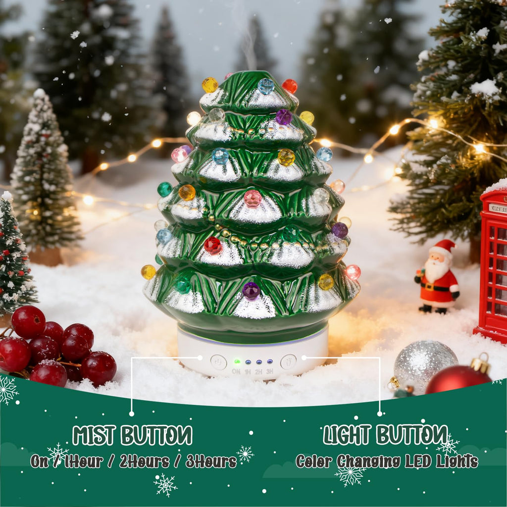 ARVIDSSON Christmas Essential Oil Diffuser, Festive Aromatherpay Diffuser for Essential Oils, Ceramic Ultrasonic Oil Diffusers f