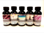 Hosley Set of 5 Assorted Fragrance Warming Oils 55ml Each-Lavender, Linen, Ocean Breeze, Unwind, Lilac. Ideal for spa Meditation
