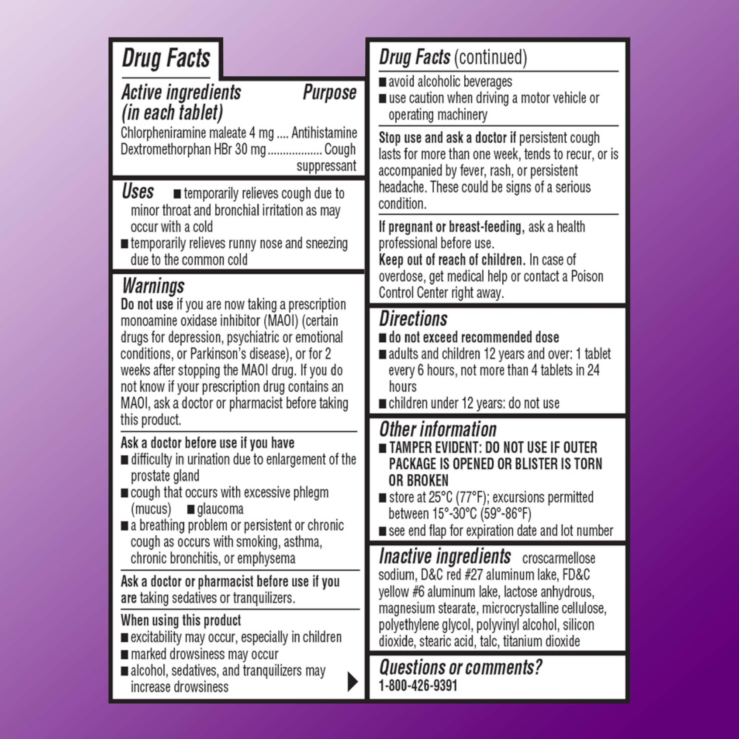 Quality Choice HBP Decongestant Free, Cough and Cold Medicine, High Blood Pressure Cold Relief, Acetaminophen, Gluten, & Sugar F