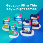 ALWAYS Ultra Thin Size 5 Extra Heavy Overnight Pads With Wings Unscented, Size 5, 34 Count
