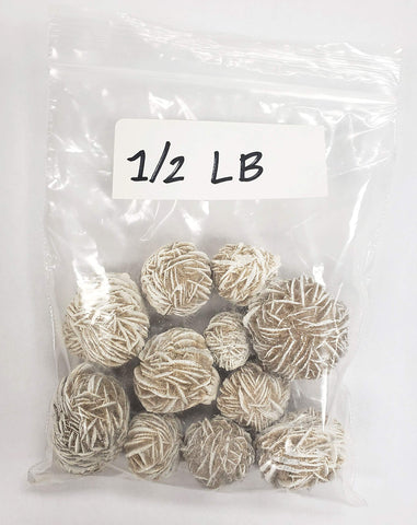 MINERALUNIVERSE 1/2 LB Desert Rose Selenite Crystal Stone - Natural Crystal Healing Stones - Gypsum Love Stone Sand Rose