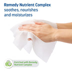Medline Remedy Clinical 3-in-1 Barrier Cream Cloth, 8 count (32 Packs), 8 x 8 in Adult Wet Wipes, Vanilla Scent, Incontinent Car