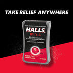 HALLS Minis Cherry Flavor Sugar Free Cough Drops, 8 Packs of 24 Drops (192 Drops Total)