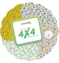 Kovoq Libre 3 & Plus Sensor Covers Flowers, 16 Pack Freestyle Libre 3 Sensor Patches with Protecive Hard Shell Cap, Patterned, C