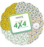 Kovoq Libre 3 & Plus Sensor Covers Flowers, 16 Pack Freestyle Libre 3 Sensor Patches with Protecive Hard Shell Cap, Patterned, C