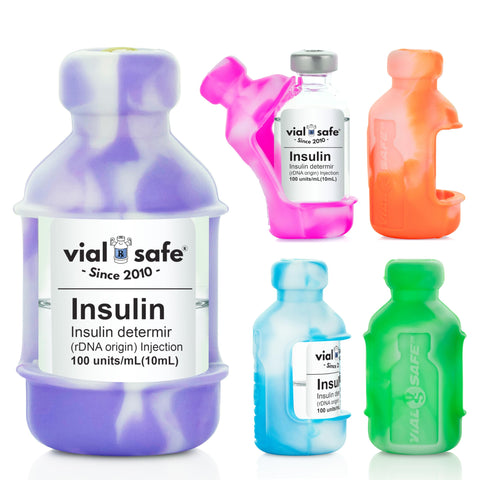 VIAL SAFE  | Insulin Vial Protector Case | Secure Insulin Bottle Protector & Cover for 10mL Vials | Fits Humalog, Humulin, NovoL