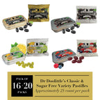 Dr. Doolittles Soft Fruit Pastilles Classic and Sugar Free Variety Pack for Voice and Throat, Blackcurrant, Lemon Lime, Wild Ber