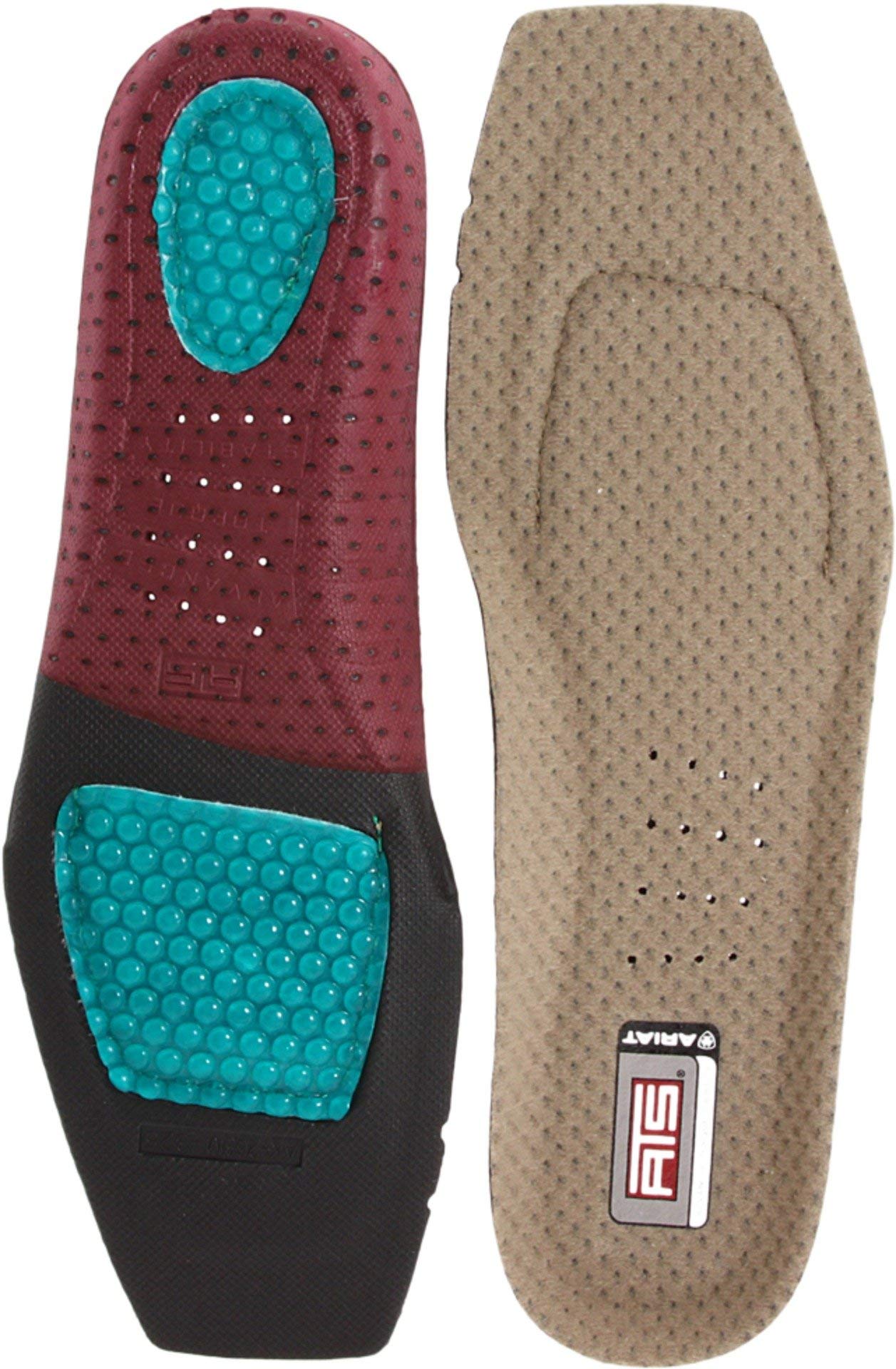 ARIAT Mens ATS Square Toe Footbeds, Multicolored, 10 M