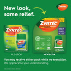 Zyrtec 24 Hour Allergy Relief Tablets, Indoor and Outdoor Allergy Medicine with 10 mg Cetirizine HCl per Antihistamine Tablet, B