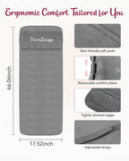 THERAZZAGGE Full Body Massage Mat with Heat, Vibration Back Massager, Massage Chair Pad, Seat Massager, 8 Vibrating Motors, 2 He