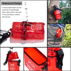 DEFTGET Waterproof First Aid Kit Travel essentials small Emergency Survival Kits mini Durable Lightweight for Minor Injuries Cam