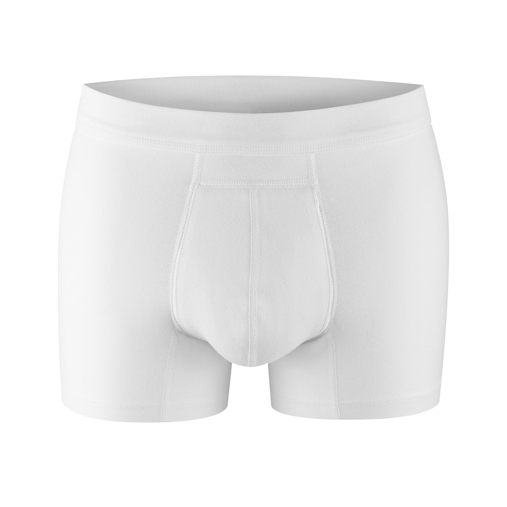 PROTECHDRY - Washable & Reusable Urinary Incontinence Cotton Boxer Brief Underwear for Men, White XX-Large