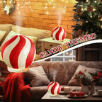 Rossesay Christmas Essential Oil Diffuser, 120ml Cute Ceramic Candy Cane Aromatherapy Humidifier, Holiday Xmas Home Table Decor