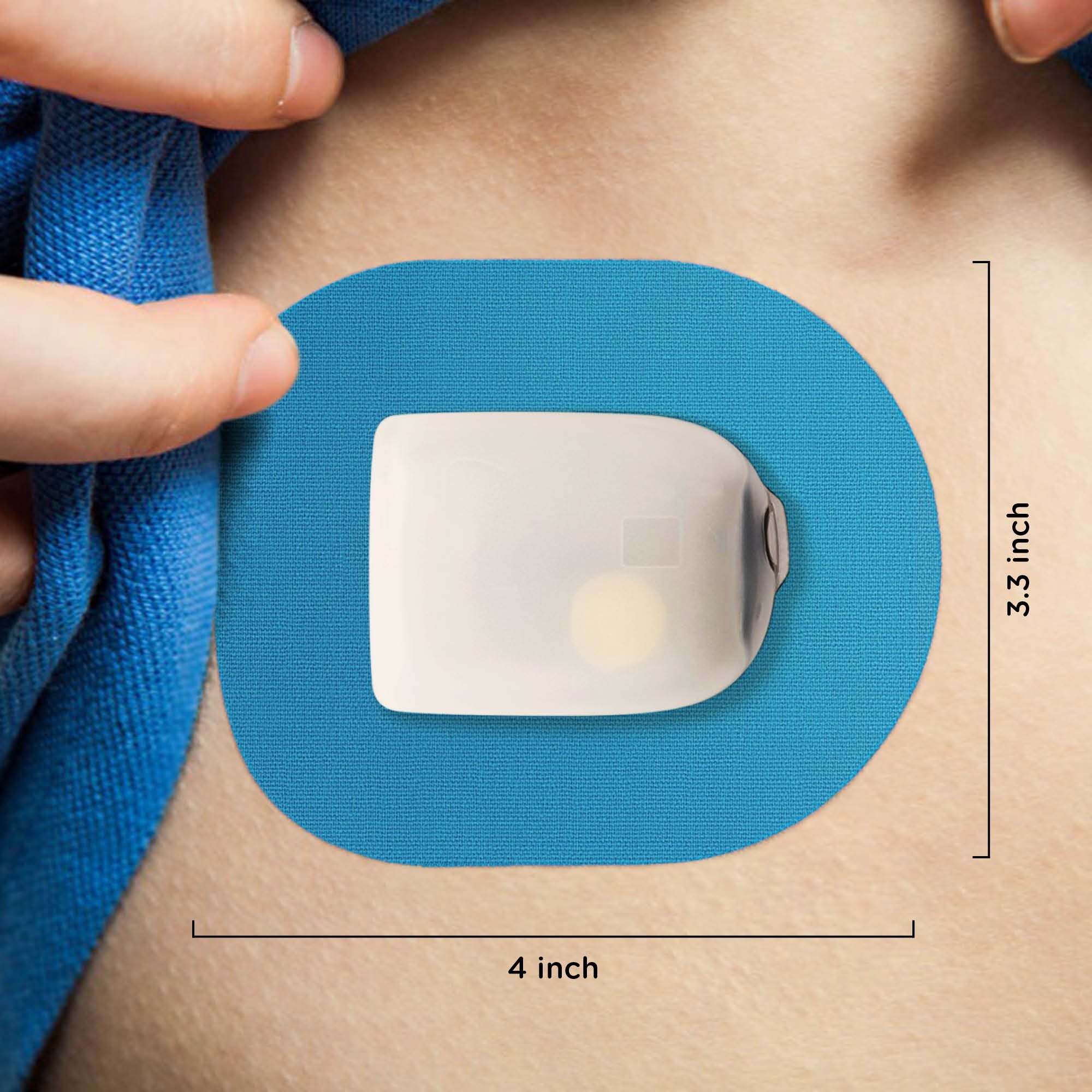 SIMPATCH Adhesive Patch for OmniPod - Pack of 25 - Multiple Colors Available (Brown)