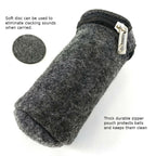 Top Chi Black Obsidian Baoding Balls with Carry Pouch for Hand Therapy, Exercise, and Stress Relief (Medium 1.5 Inch)