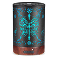 Metal Essential Oils Diffuser 150ML for Women Mom Grandma Wife, Aromatherapy Diffuser Cool Mist Humidifier with 7 Colors Lights 