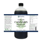 Zatural Organically Grown Hemp Oil 100% Pure Cold Pressed High Vegan Omegas 3 & 6 No Fillers or Additives Therapeutic Grade (32