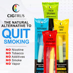 Natural Nicotine-Free & Tobacco-Free Smoking Alternative (6-Piece) - Non-Electric Craving Relief, Quit Smoking Aid with Cigtrus