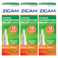 Zicam Extreme Congestion Relief No-Drip Liquid Nasal Spray, 0.50 Ounces each (Value Pack of 3)