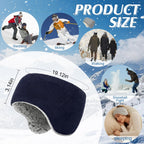 JenPen 4 Pcs Winter Ear Warmer Muffs Headband, Soundproof Sleeping Earmuff Outdoor Cold Weather Ear Wrap Cover for Men Women