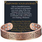 Jecanori Copper Bracelet for Men, 18X Strength Mens Magnetic Copper Bracelets, 99.99% Pure Solid Copper Bracelet