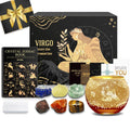 Aovila Virgo Birthday Gifts for Women - Virgo Candle Holder Crystals Birthstones Gifts Box Set - Zodiac Gifts Astrology Horoscop