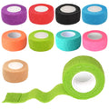 Gondiane 9 Pack 1 x 5 Yards Self Adhesive Bandage Wrap Self Stick Wrap for Ankle, Wrist, Finger, Sports, Breathable Cohesive Vet