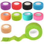 Gondiane 9 Pack 1 x 5 Yards Self Adhesive Bandage Wrap Self Stick Wrap for Ankle, Wrist, Finger, Sports, Breathable Cohesive Vet