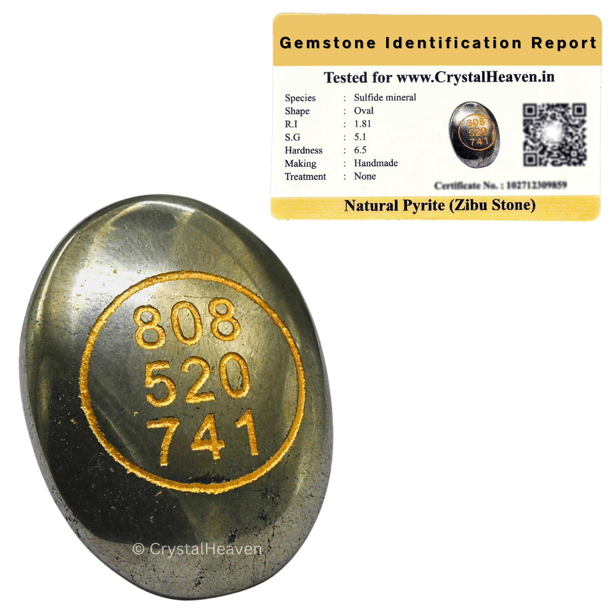 Crystal Heaven Certified Pyrite Zibu Symbols Crystal For Money  Lucky Stone 808520741 Zibu Coin  520741 Stone For Money, Wealt