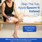EPSOM-IT Calming Foot Lotion - Roll On Magnesium Sulfate Lotion for Tired Feet & Ankles, Topical Epsom Salt with Urea, Soften To