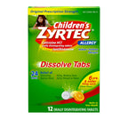 Zyrtec Childrens 24 Hour Dissolving Allergy Relief Tablets with 10 mg Childrens Cetirizine Hydrochloride, Citrus Flavored Diss