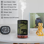 Essential Oils Diffuser,Aromatherapy Diffuser,Birthday Gifts for Women Mom Grandma,Metal Cool Mist Humidifier with 7 Colors Ligh