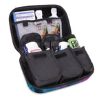 USA GEAR Diabetic Supplies Travel Case with 3 Removable Pouches, Hard Shell Protection - Diabetes Travel Case to Carry Glucose M