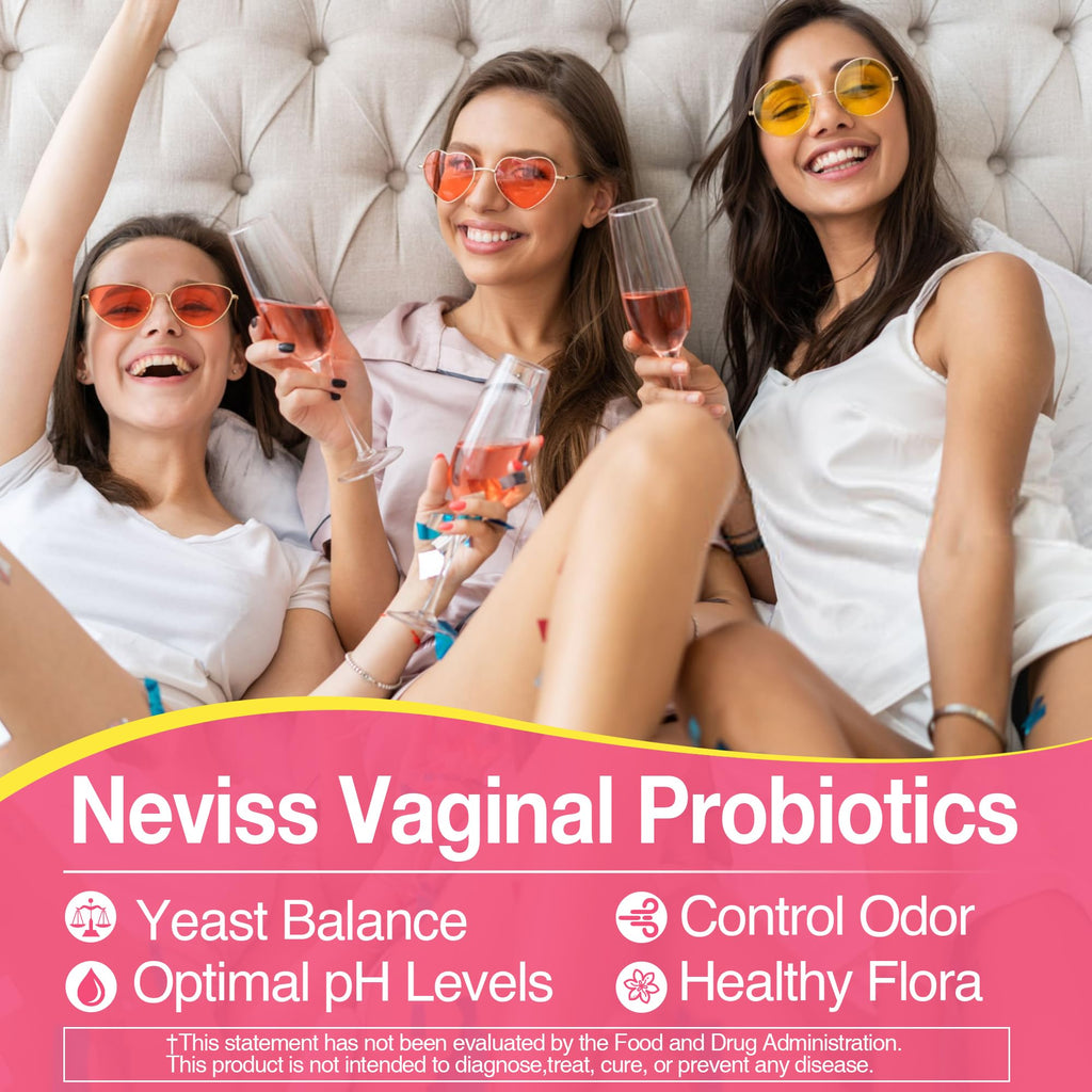 Vaginal Probiotics Gummies for Women PH Balance, Odor Control with Prebiotics, Cranberry, D-Mannose, Promotes Feminine Healthy V