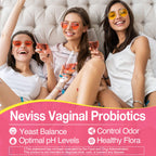 Vaginal Probiotics Gummies for Women PH Balance, Odor Control with Prebiotics, Cranberry, D-Mannose, Promotes Feminine Healthy V