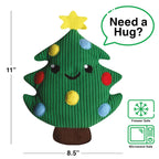 GAMAGO Xmas Tree Heating Pad & Pillow Huggable - Microwavable Heat Pad for Cramps, Aches & Anxiety Relief - This Adorably Cute H