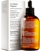 Gya Labs Organic Prickly Pear Seed Oil for Face - 100% Pure Natural Prickly Pear Carrier Oil for Skin, Hair, Nails (1 Fl Oz)