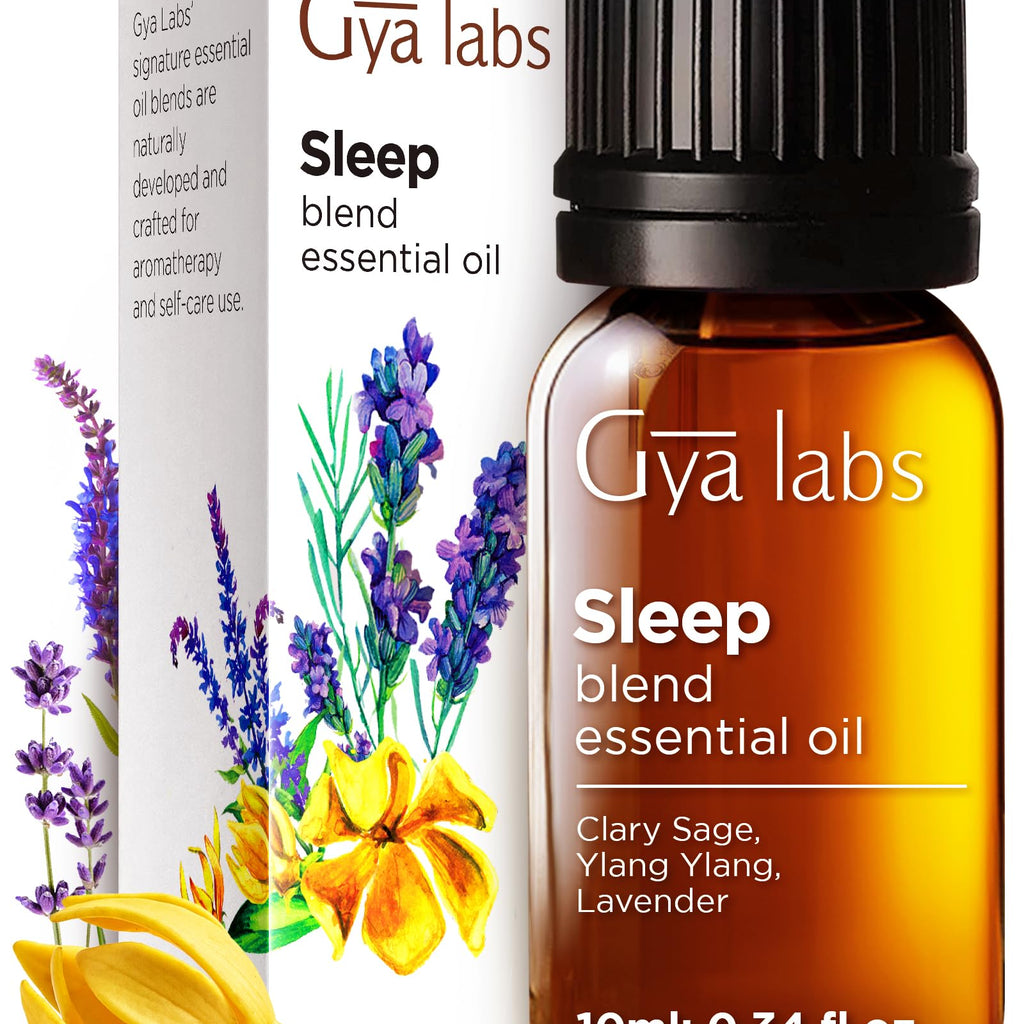 Gya Labs Sleep Essential Oil Blend - 100% Pure Natural Sleep Oil for Diffuser & Aromatherapy, Soothing, Bedtime and Self-Care (0