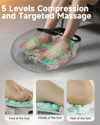 Snailax Shiatsu Foot Massager Plantar Fasciitis Neuropathy,Large Size Up 15 Feet Massage Machine with Heat,Kneading,Rolling,Scra