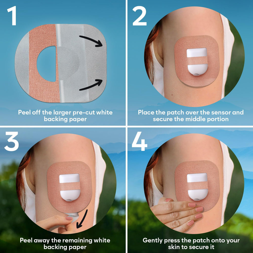 Adamson Omnipod 5 Overpatches - 25 Waterproof Omnipod 5 Adhesive Patches, Sweatproof & Skin-Friendly, No Glue on Center, Easy to