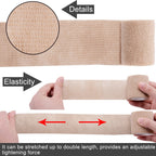 BQTQ 50 Rolls Self Adhesive Bandage Wrap 2 inch Bandage Tape Self Adherent Wrap Colorful Bandages Self Adhesive Wraps Stretch Ba