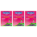Benadryl Childrens Allergy Chewables with Diphenhydramine HCl, Antihistamine Chewable Tablets in Grape Flavor, Three Pack, 3 x 